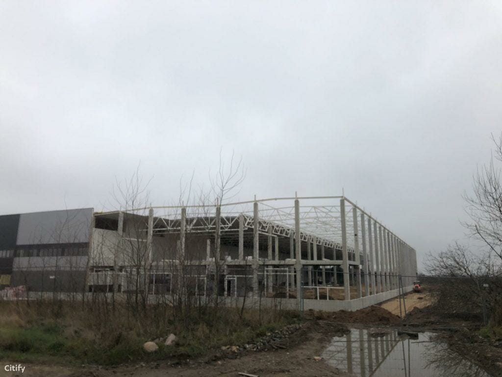 Liepkalnio industrinis parkas 4 etapas (Sodybų g. 30) - Sandėlys / Platinimo centras - statybų nuotraukos