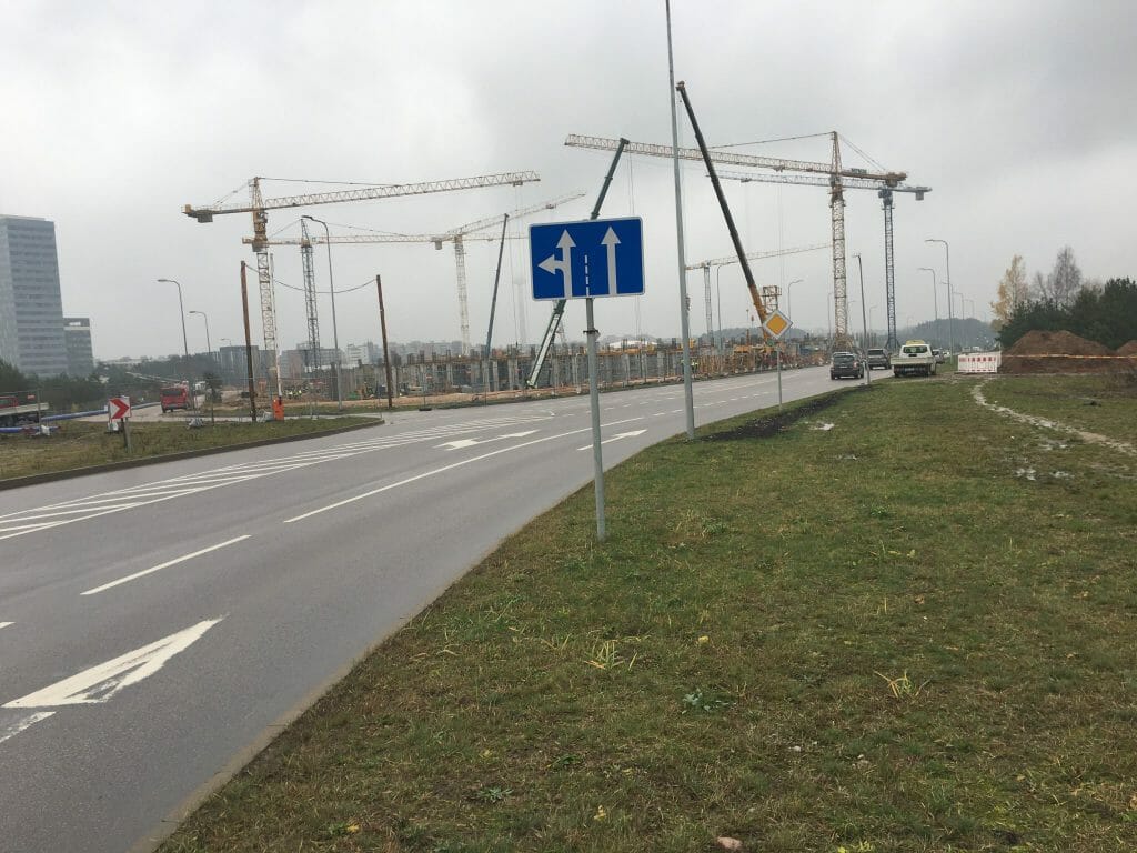 Vilnius OUTLET (Vytauto Pociūno g. 8) - Shopping center - construction photos