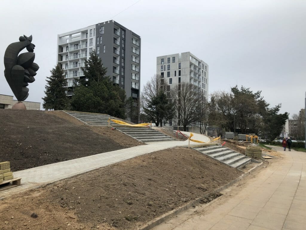 Viršuliškių stogai (Viršuliškių g. 38) - Multi apartment - construction photos