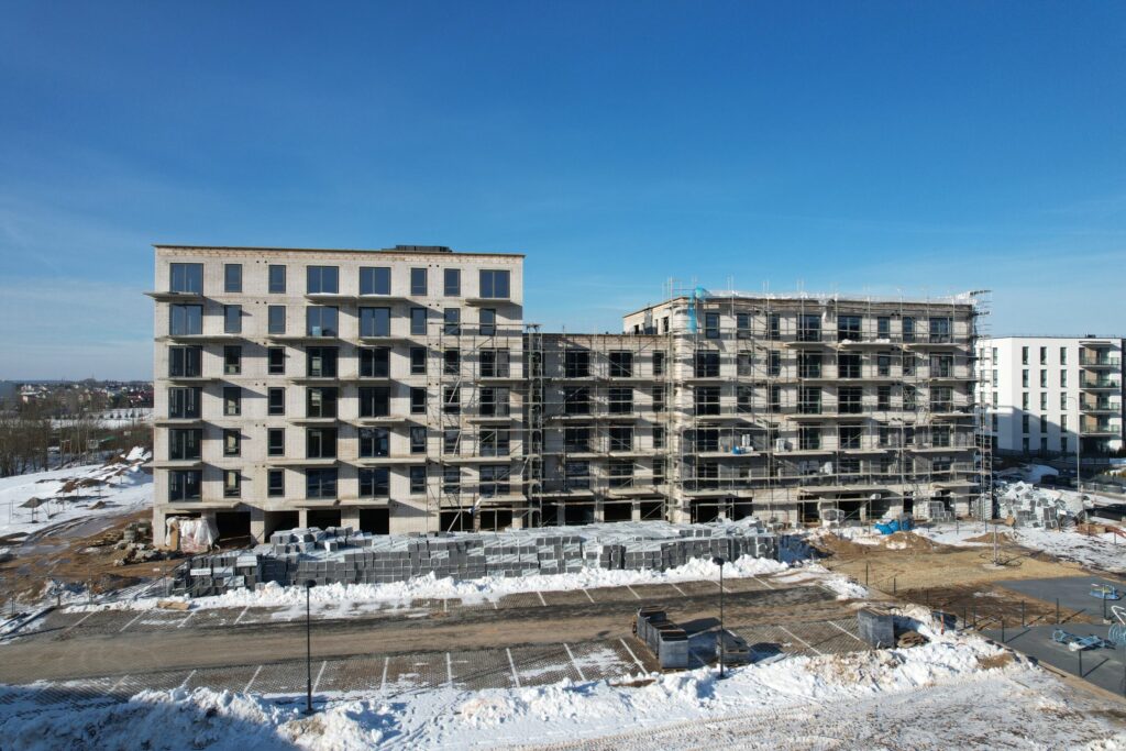 7 vakarai (Budiniškių g. 6, 8) - Multi apartment - construction photos