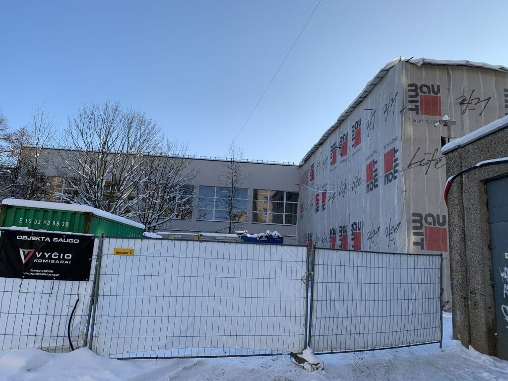 Žemynos progimnazijos sporto salė (Žemynos g. 14) - Sports arena - construction photos
