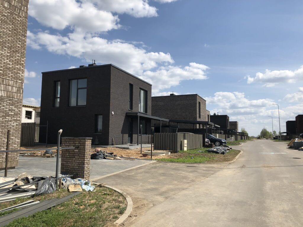 Herkaus alėjos (Notangos/Kulmo g.) - Row housing - construction photos