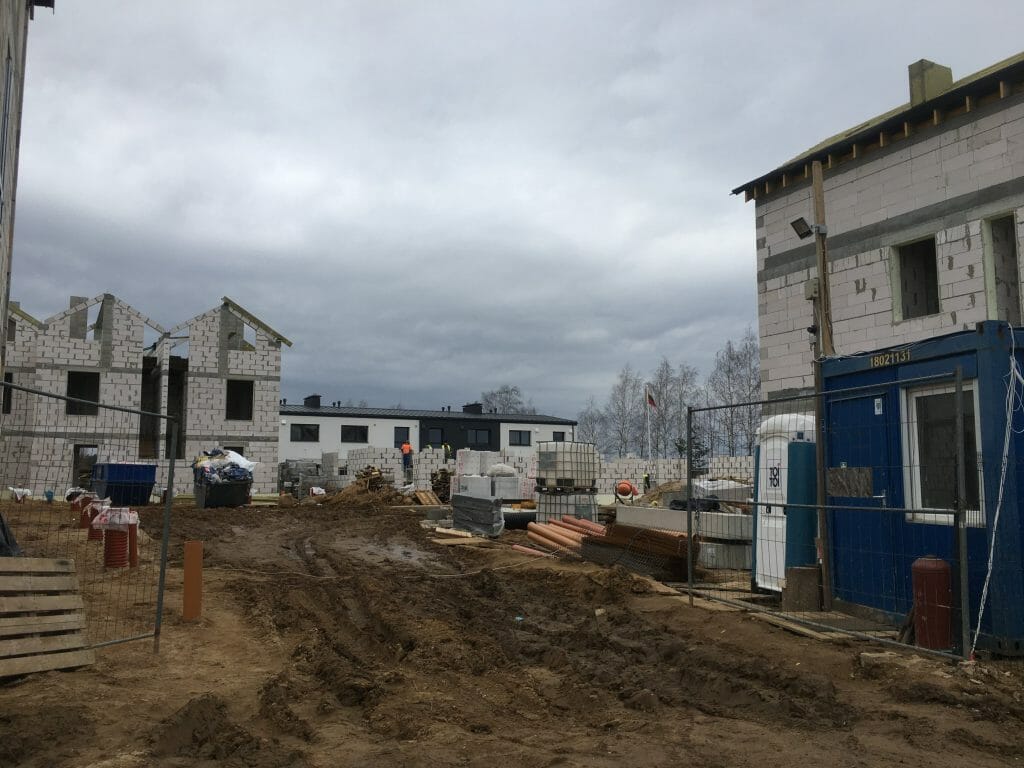 Memelhaus (Juodupio g. 35, 35A, 35B, 35C, 35D, 35E, 37) - Row housing - construction photos