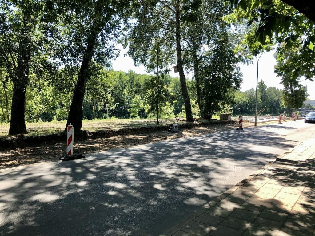 Neries dešiniosios krantinės (Upės g.) - Bike path, Sports field or court, Waterside - construction photos
