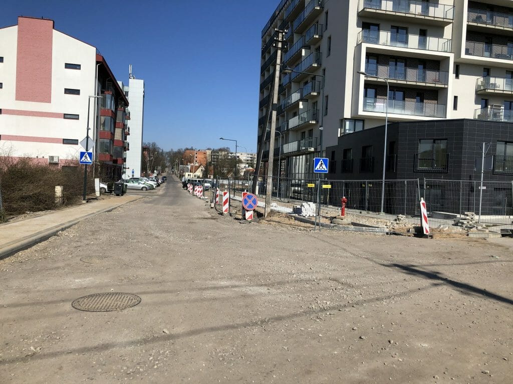 Giedraičių ir S. Fino g. (Giedraičių g.) - Bike path, Street - construction photos