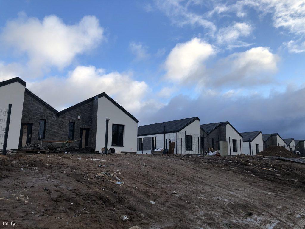 Papiškių g. namai (Papiškių g. 37, 39, 41, 43) - Row housing - construction photos