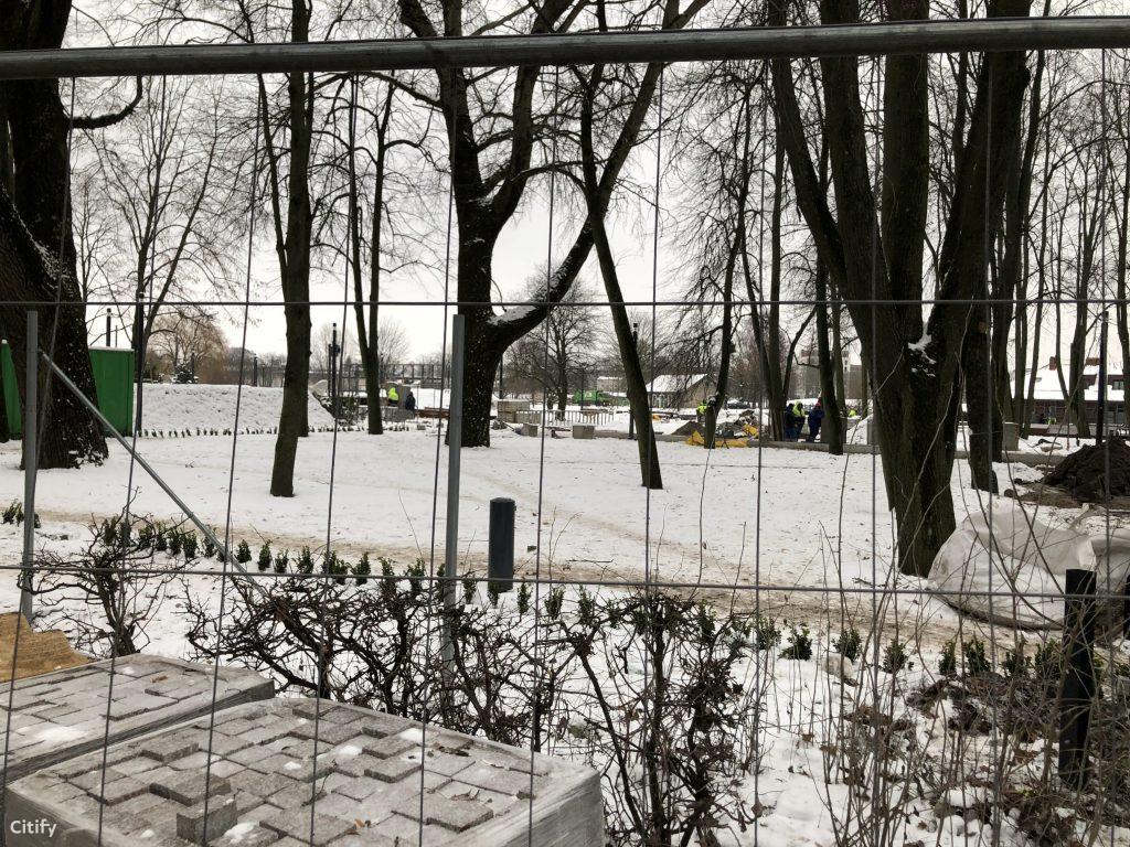 Danės krantinių rekonstrukcija (Danės g.) - Park - construction photos