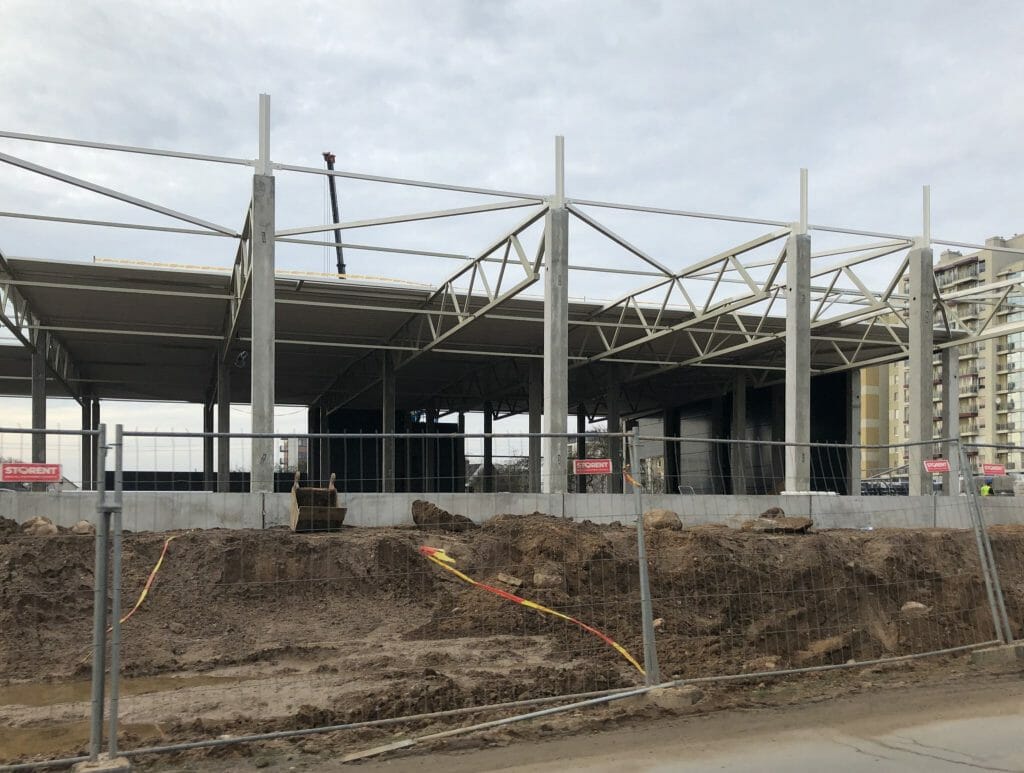 Rimi Pavilnionių g. (Pavilnionių g. 22) - Pārtikas veikals - būvdarbu attēli