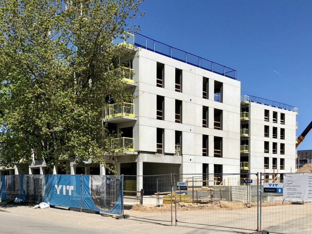 Naujasis Skansenas 1 etapas (Linkmenų g. 15) - Multi apartment - construction photos