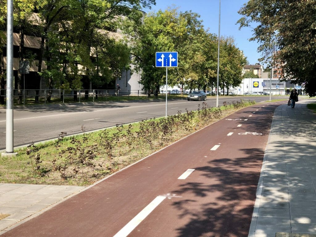 Rinktinės g. dviračių takas (Rinktinės g.) - Bike path - construction photos