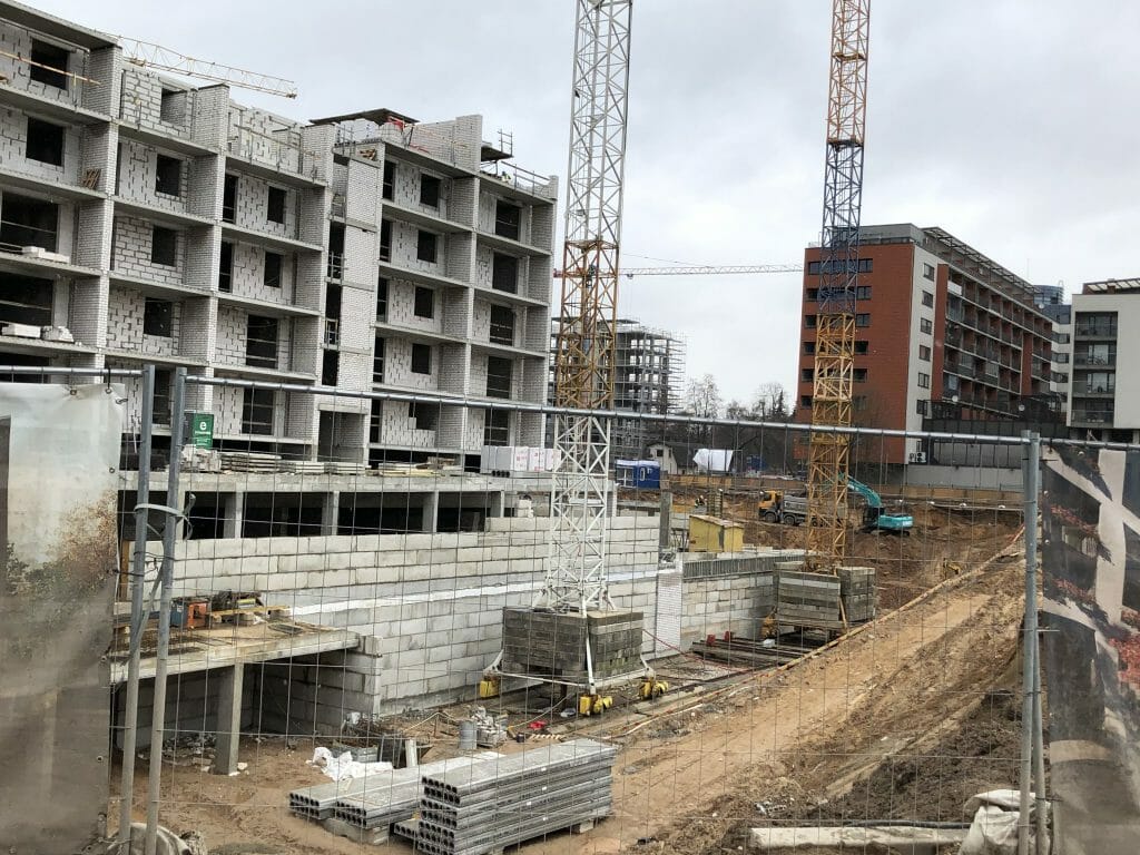 K17 (Kernavės g. 15, 17) - Multi apartment - construction photos