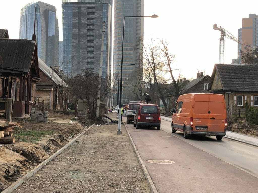 Giedraičių ir S. Fino g. (Giedraičių g.) - Bike path, Street - construction photos