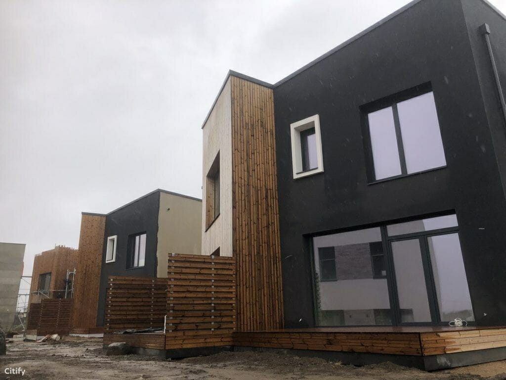 Kalnėnų TRIO 1-2 etapai (Albanų g. 12, 14) - Row housing - construction photos