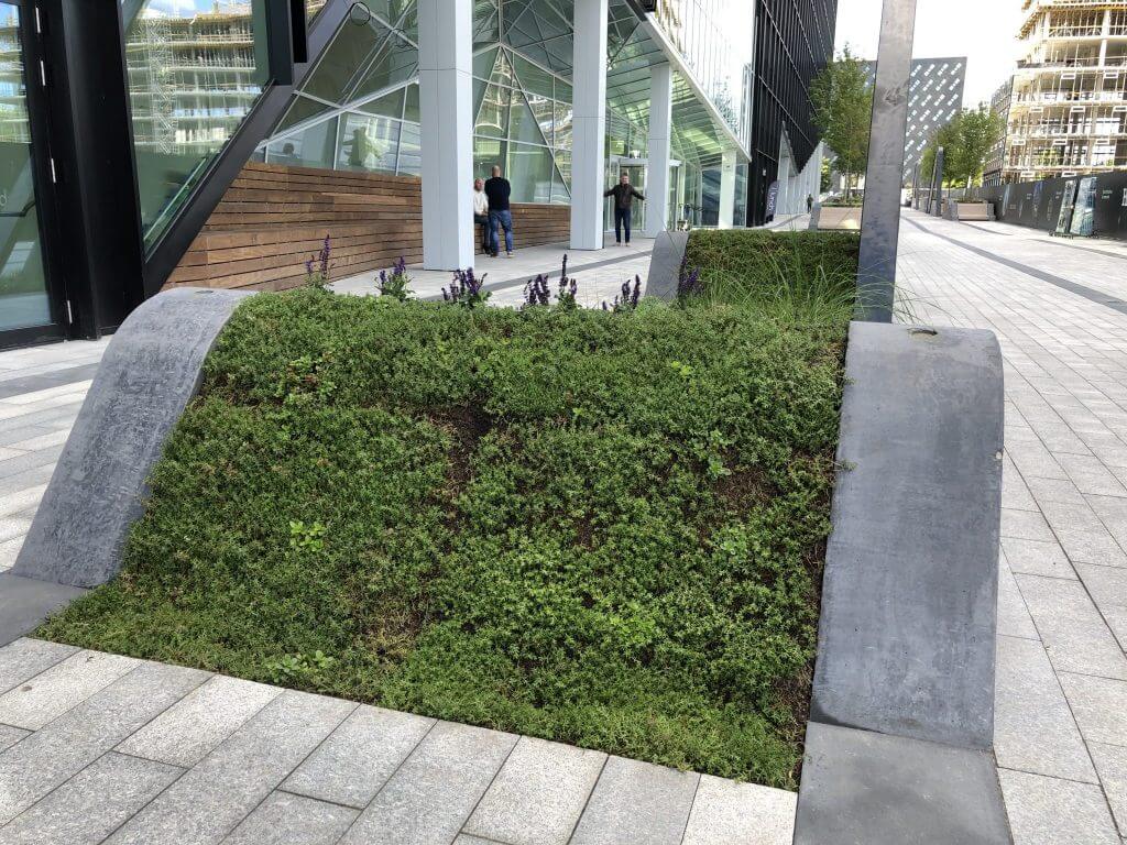 Business Stadium promenada (Rinktinės g. 3) - Square - construction photos