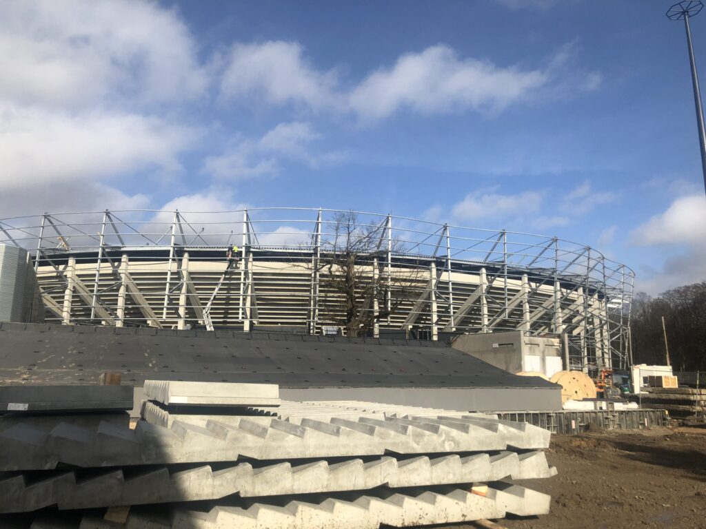 Dariaus ir Girėno stadionas (Perkūno al. 5) - Sports arena - construction photos