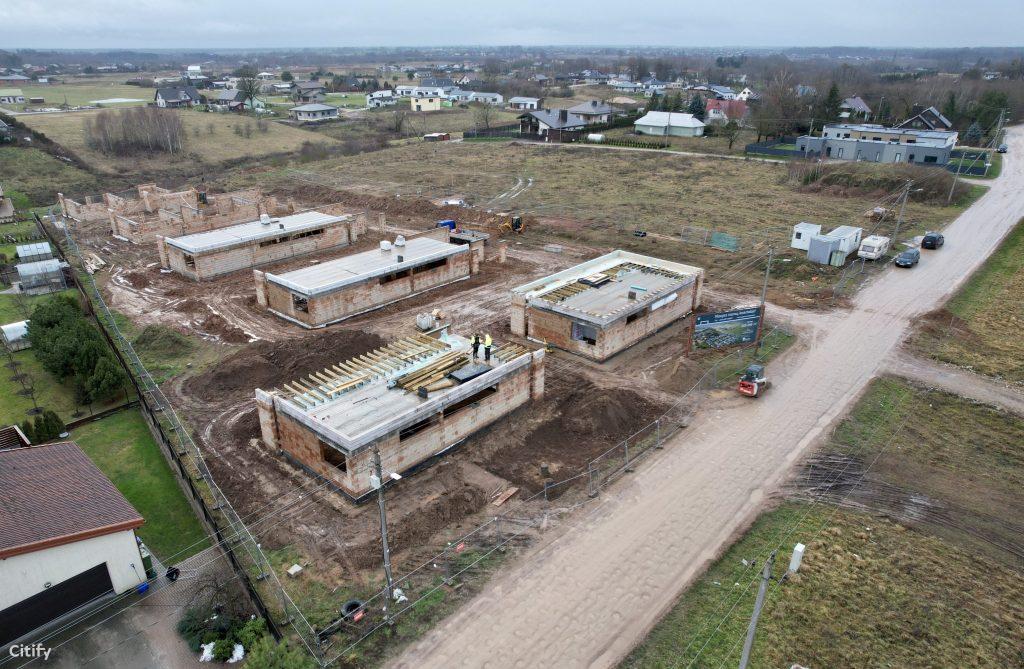 Garšvės slėnis (Pagaršvio aklg. ) - Private house community - construction photos