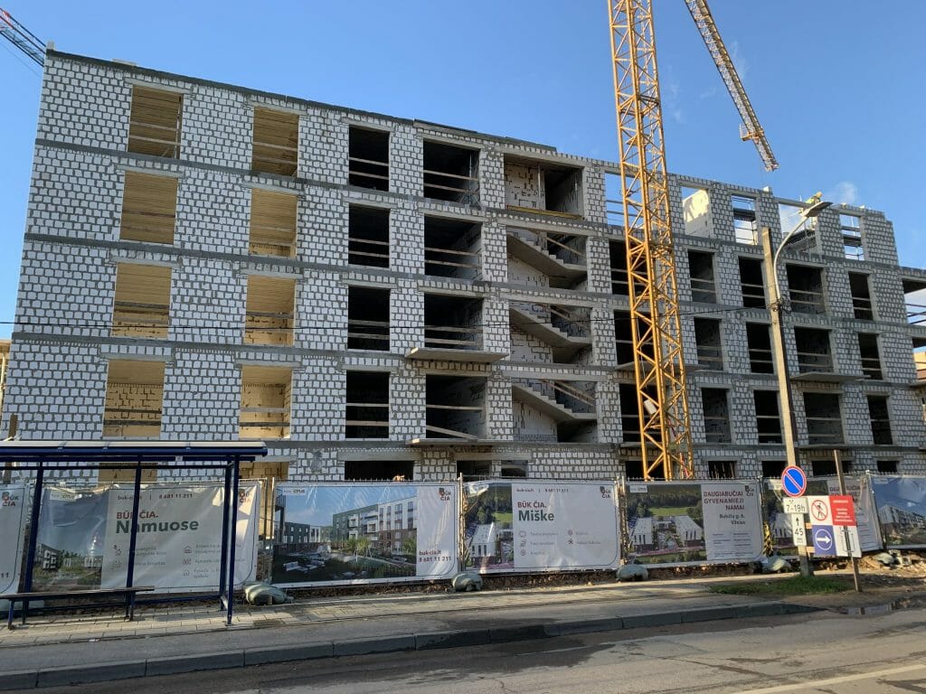 Būk čia (Bukčių g. 6) - Multi apartment - construction photos