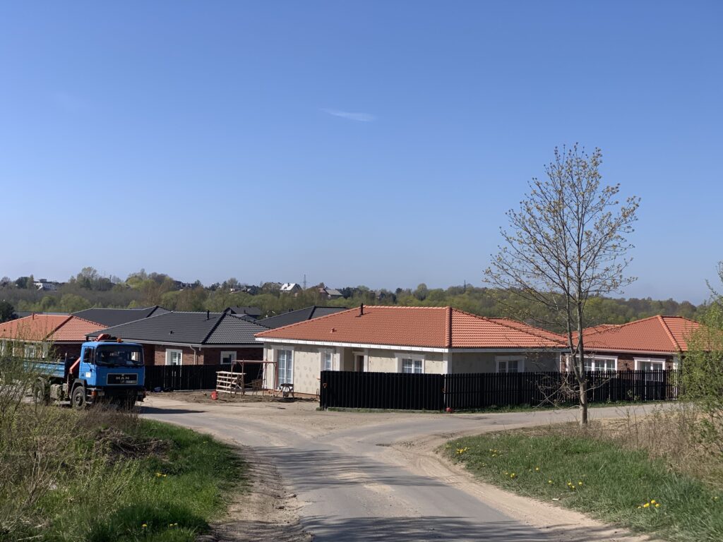 Perkūno g. namai (Perkūno g. 1, 3, 5, 7, 9, 9A, 9C, 9D, 9F, 9G, 9H, 9I) - Privātmāju kopienas - būvdarbu attēli