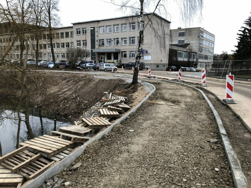 Neries senvagės slėnis (Linkmenų g.) - Bike path, Park - construction photos