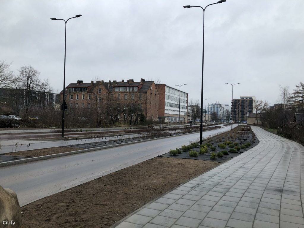 Kernavės g. (Kernavės g.) - Bike path, Street - construction photos