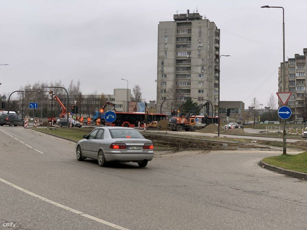Baltų pr. ir Rasytės g. sankryža (Baltų pr., Rasytės g. ) - Ceļš - būvdarbu attēli