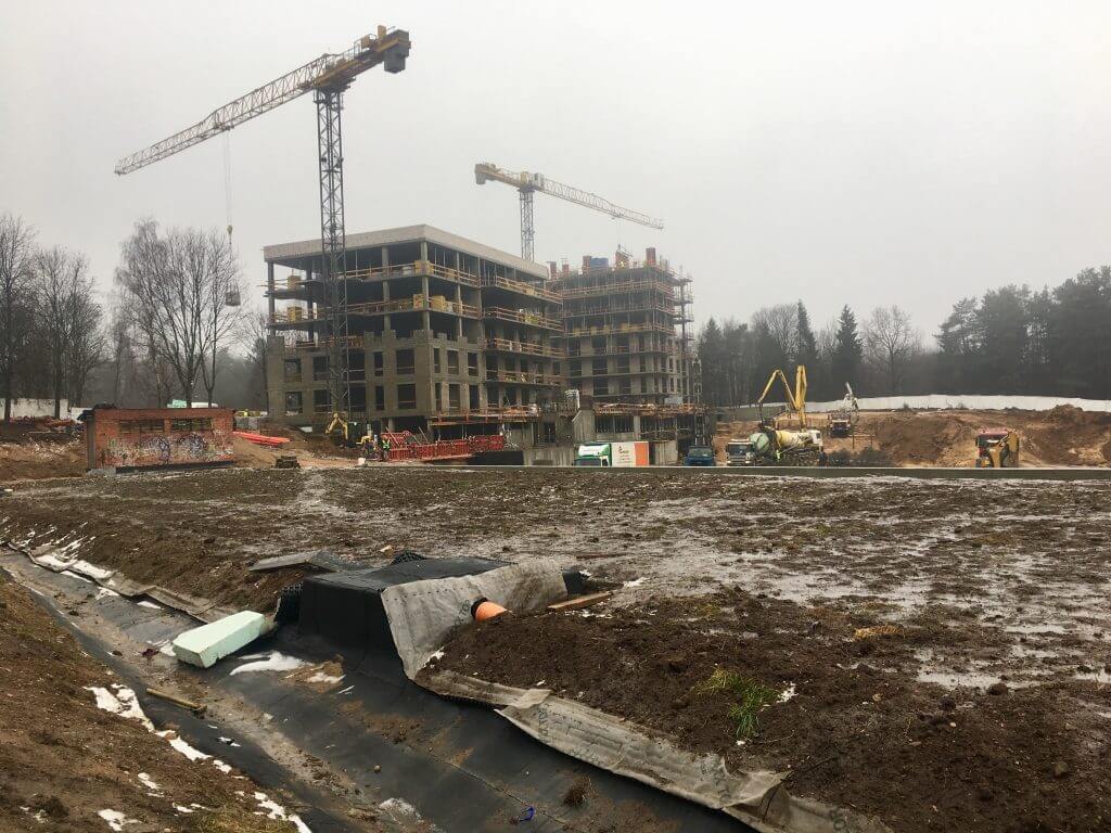 Veikmės Parko namai (Didlaukio g.) - Multi apartment - construction photos