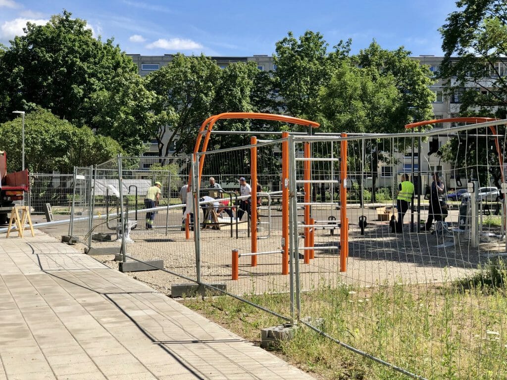 Žirmūnų trikampio modernizavimas (Tuskulėnų g.) - Bike path, Pedestrian path - construction photos