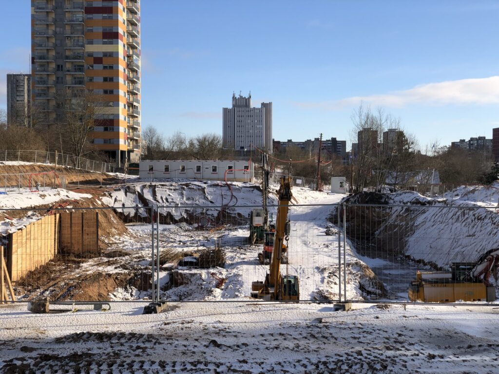 Sky Office (Spaudos g. 7) - Office center - construction photos