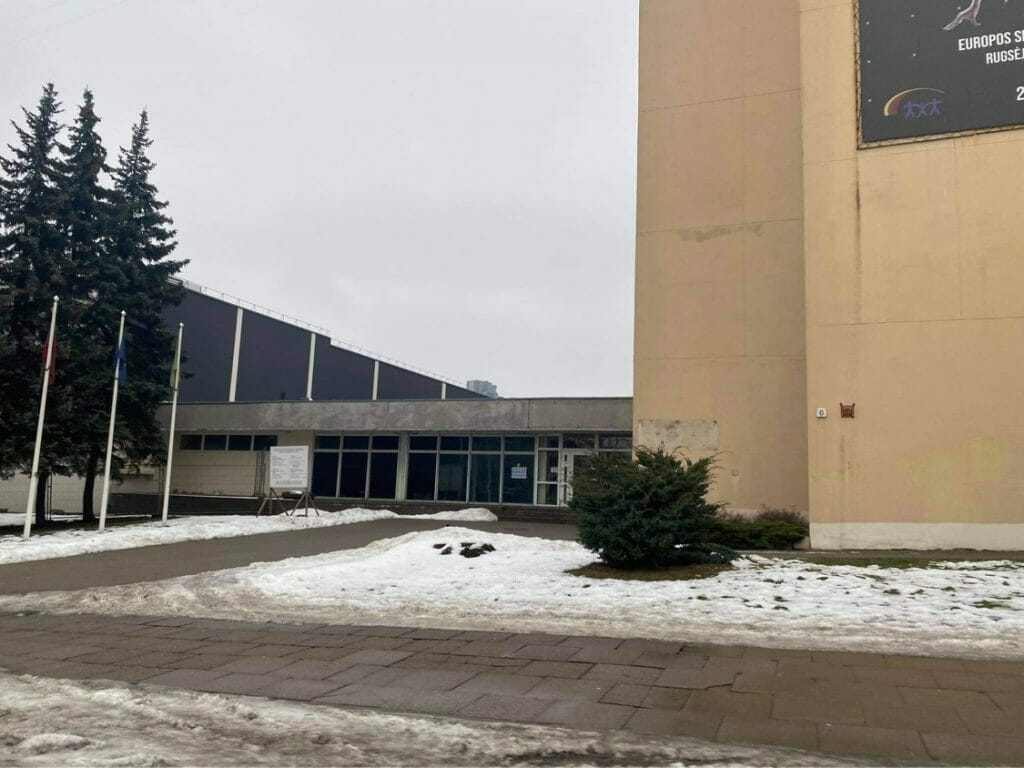 Naujamiesčio lengvosios atletikos maniežas (Žemaitės g. 6) - Sports arena - construction photos