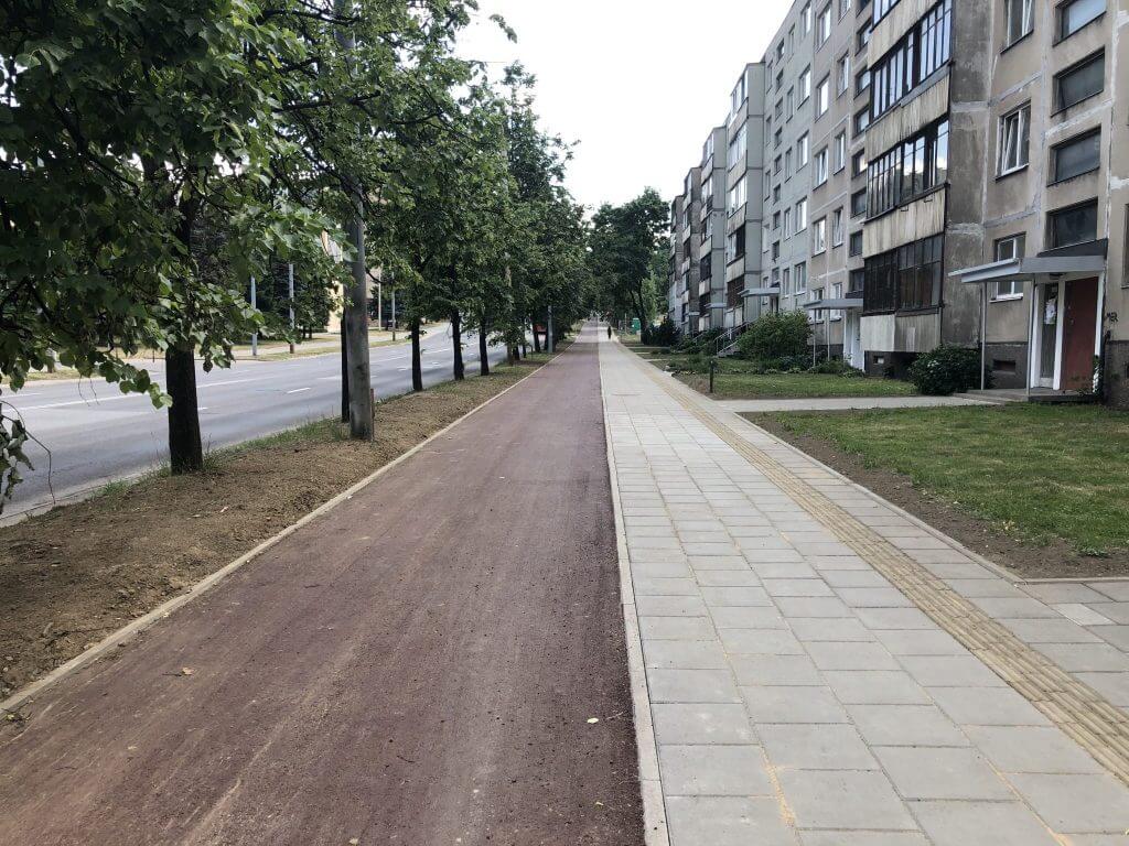 Žemaitės g. dviračių takas (Žemaitės g.) - Velosipēdu ceļš - būvdarbu attēli