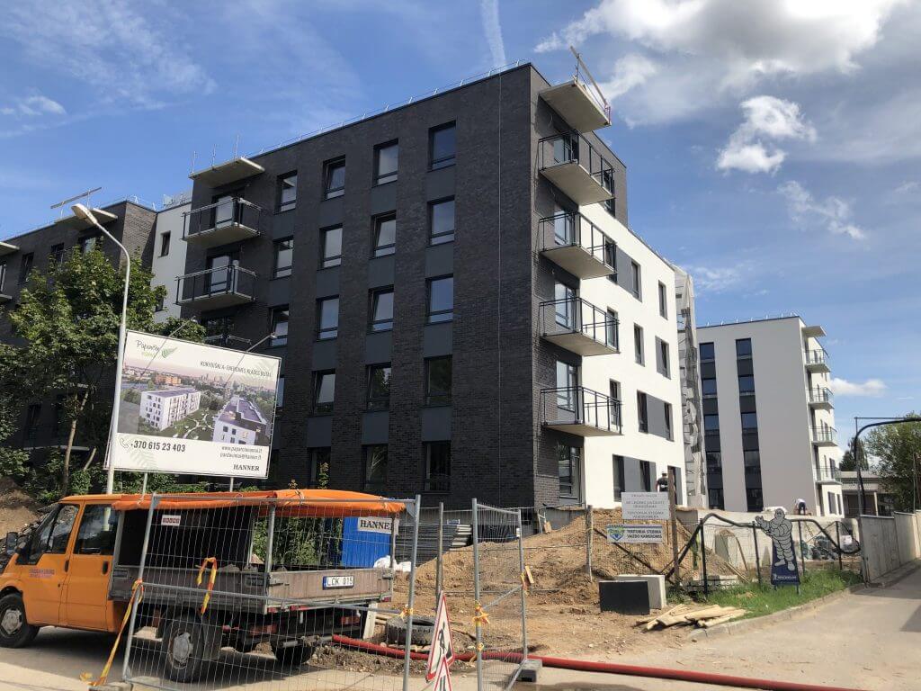 Paparčių namai 1 etapas (Utenos g. 41A) - Multi apartment - construction photos