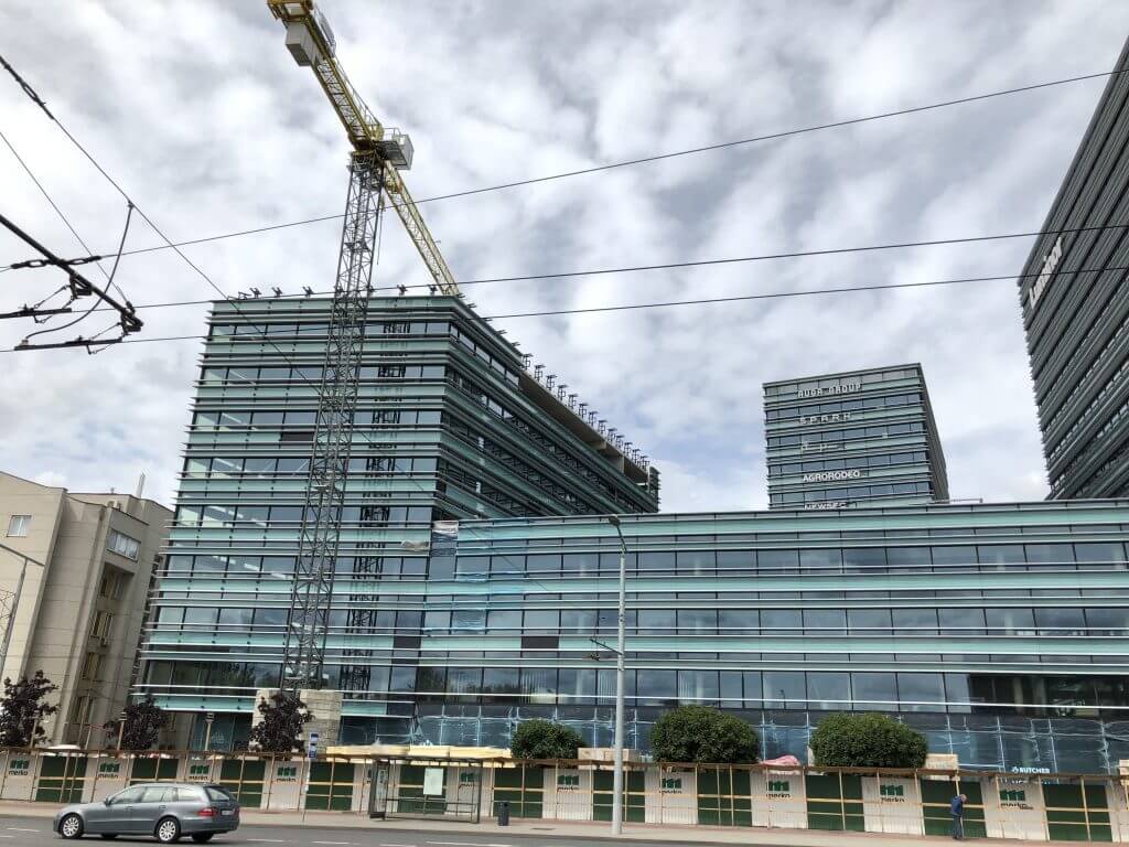 Quadrum (Konstitucijos pr. 21) - Office center - construction photos