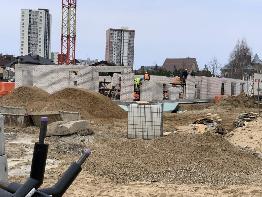 Obelų namai (Kretingos g. 179A) - Multi apartment - construction photos