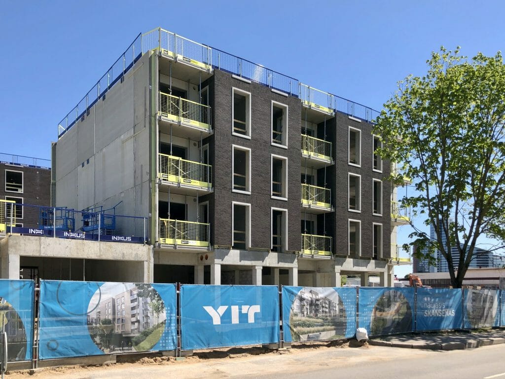 Naujasis Skansenas 1 etapas (Linkmenų g. 15) - Multi apartment - construction photos