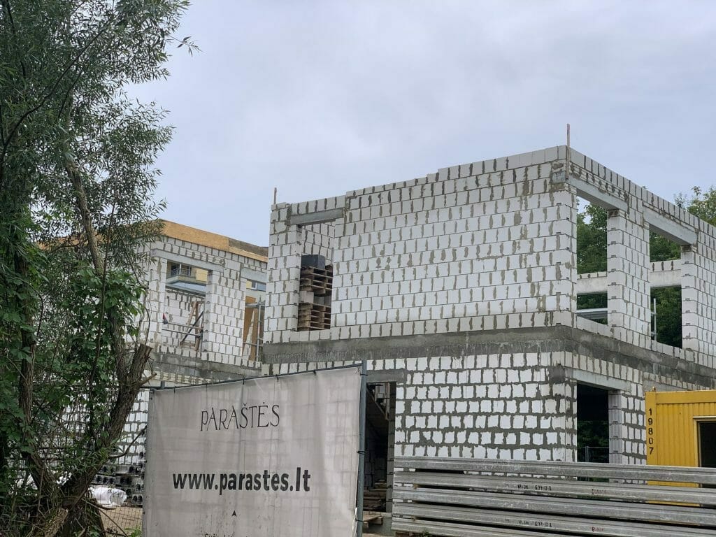 Paraštės (Prano Ancevičiaus g. 6) - Row housing - construction photos