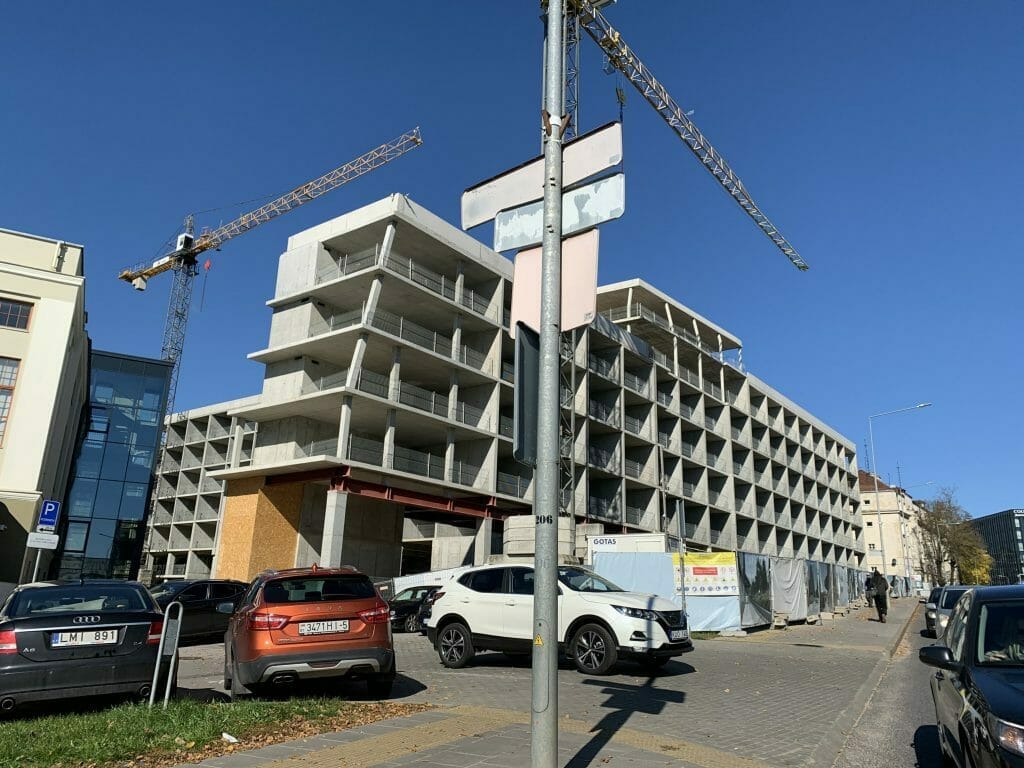 AMPÉRA (Rinktinės g. 2) - Daudzdzīvokļu nams, Biroju centrs - būvdarbu attēli