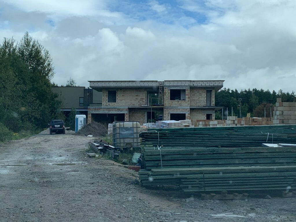 Jūžintų g. 1, 3, 5. 5A, 7, 7A, Raudonės g. 7 (Jūžintų g. 1, 3, 5. 5A, 7, 7A, Raudonės g. 7) - Private house community, Row housing - construction photos