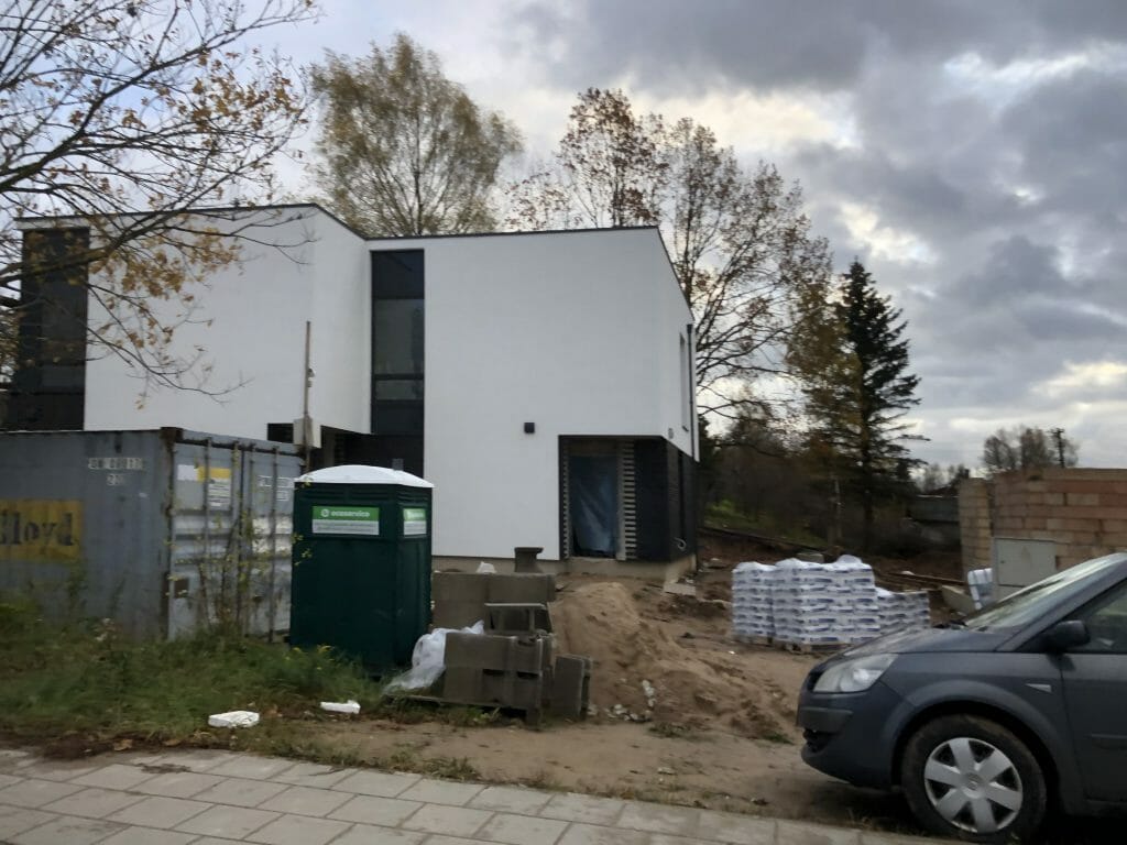 Rokantiškių namai (Rokantiškių g. 4E) - Row housing - construction photos