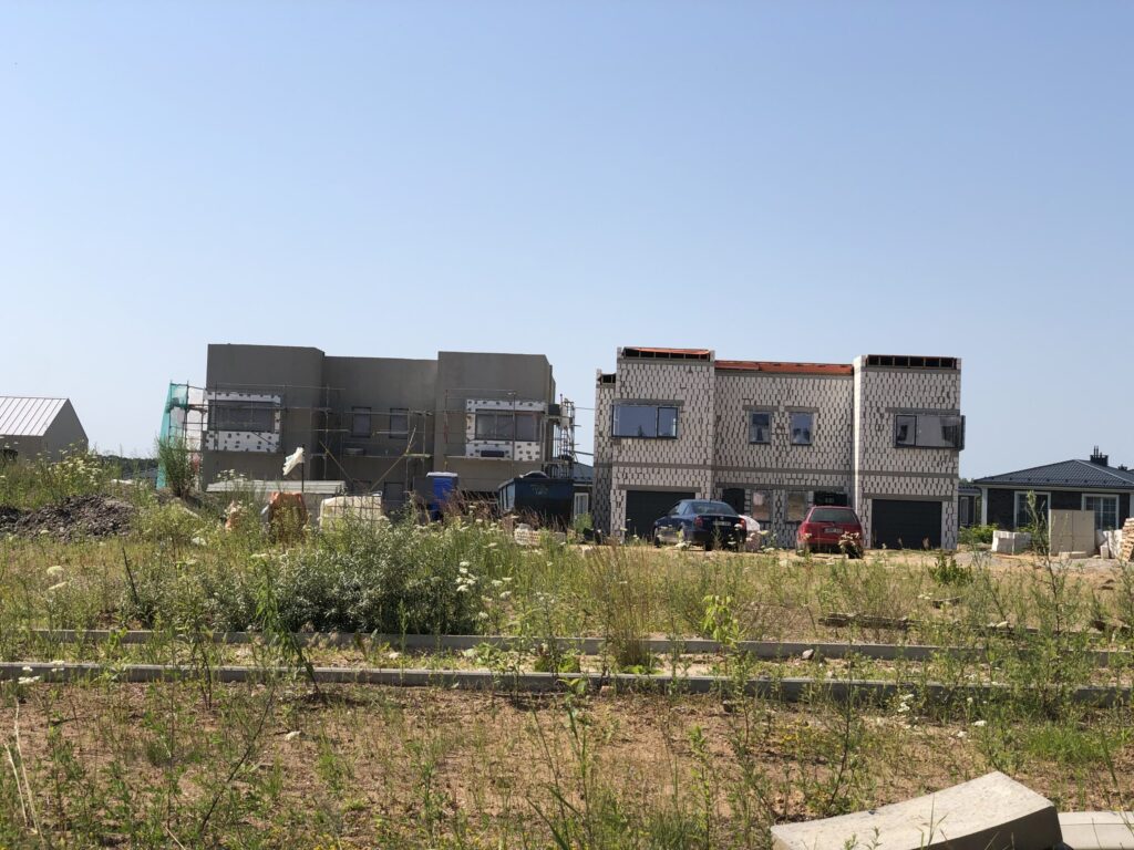 J. Bretkūno g. 34, 36, 38, 40, 42 (J. Bretkūno g. 34, 36, 38, 40, 42) - Row housing - construction photos