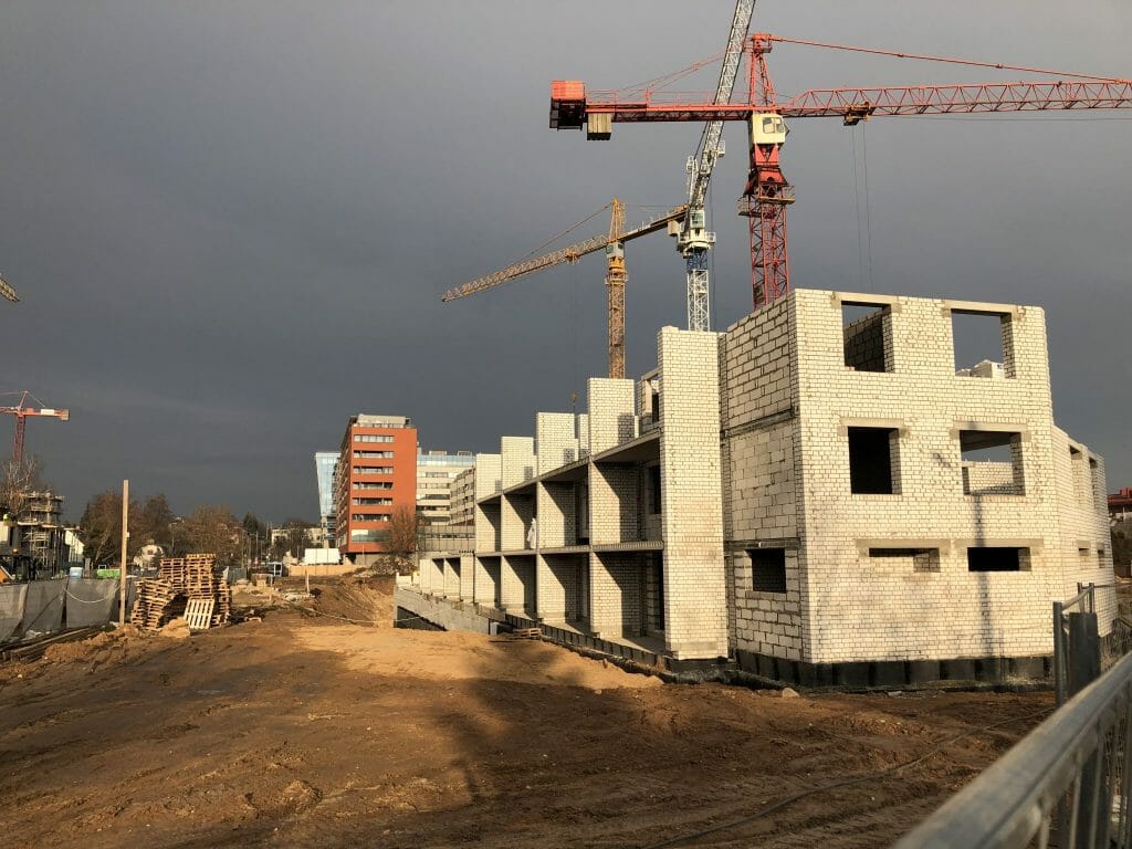 K17 (Kernavės g. 15, 17) - Multi apartment - construction photos