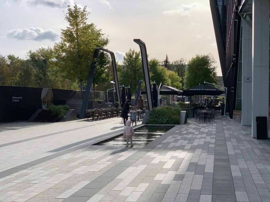 Business Stadium promenada (Rinktinės g. 3) - Square - construction photos