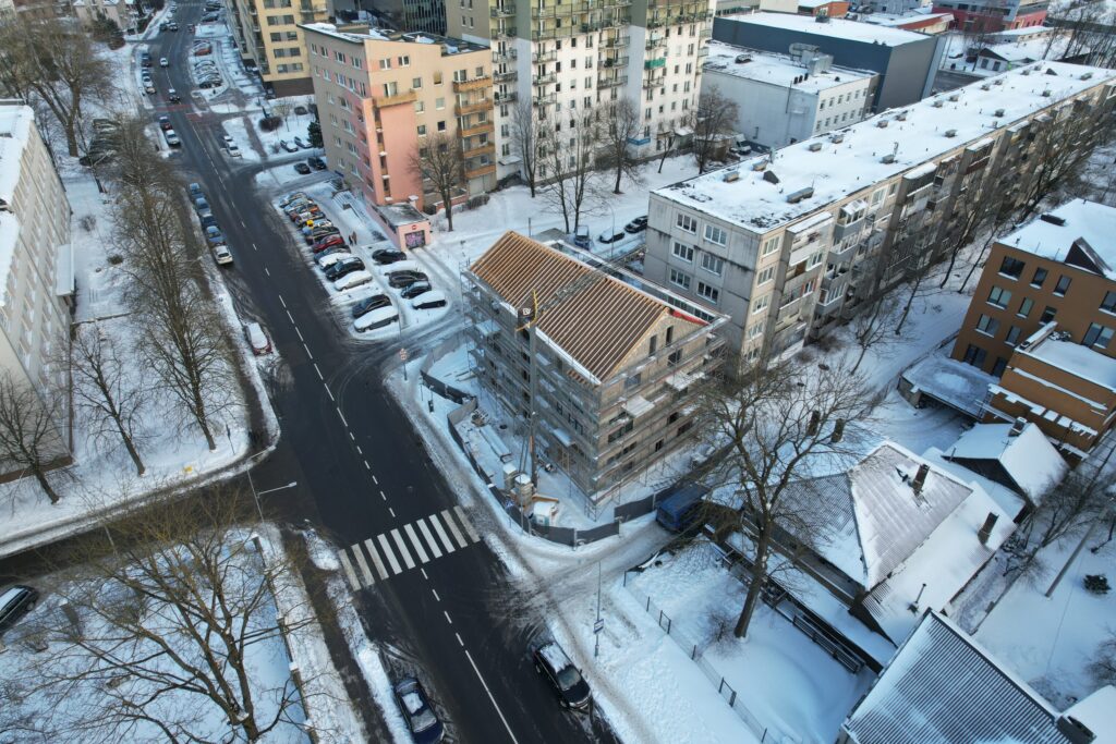 Vingio apartamentai (S. Konarskio g. 6A) - Daugiabutis - statybų nuotraukos