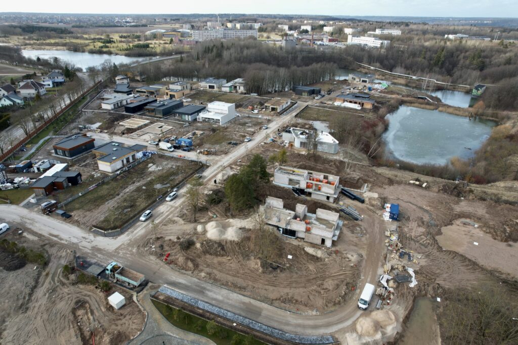 NOA namai (Perkūno al., Pūgos al., Kaitros al., Vandenio al.) - Private house community - construction photos