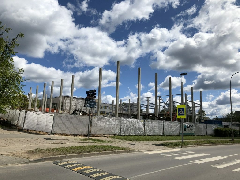 Žemynos progimnazijos sporto salė (Žemynos g. 14) - Sports arena - construction photos
