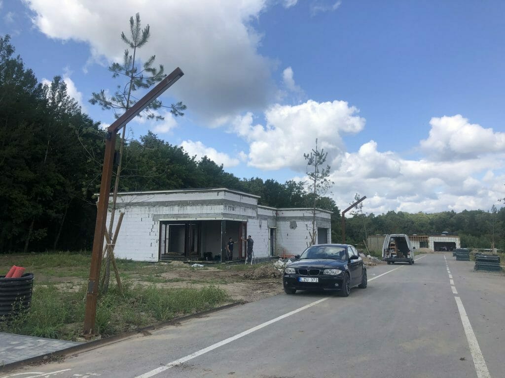 NOA namai (Perkūno al., Pūgos al., Kaitros al., Vandenio al.) - Private house community - construction photos