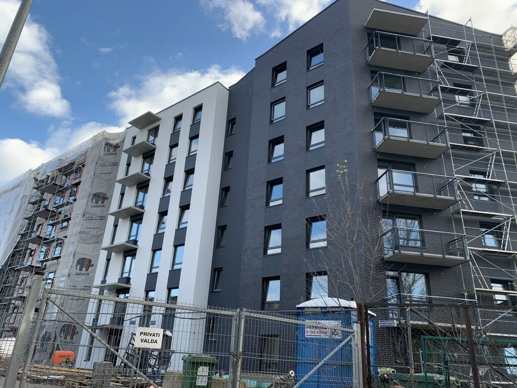 Paparčių namai 2 etapas (Utenos g. 41A) - Daugiabutis - statybų nuotraukos