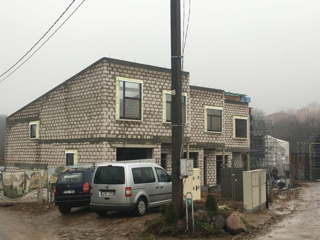 Baltupio krantas (Naujakiemio g. 21C, 23) - Row housing - construction photos