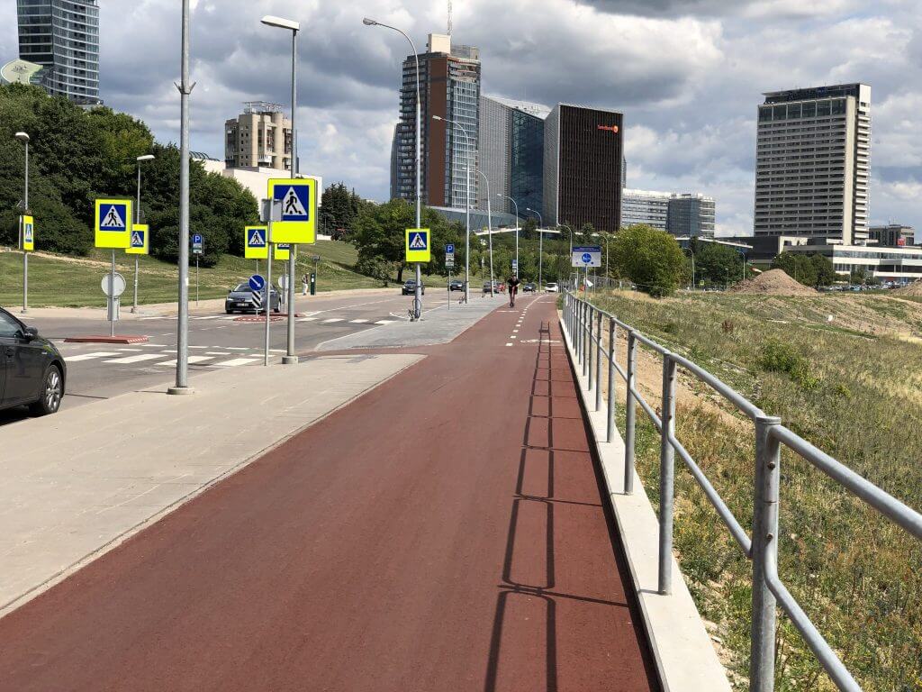 Upės g. dviračių takas (Upės g.) - Bike path - construction photos