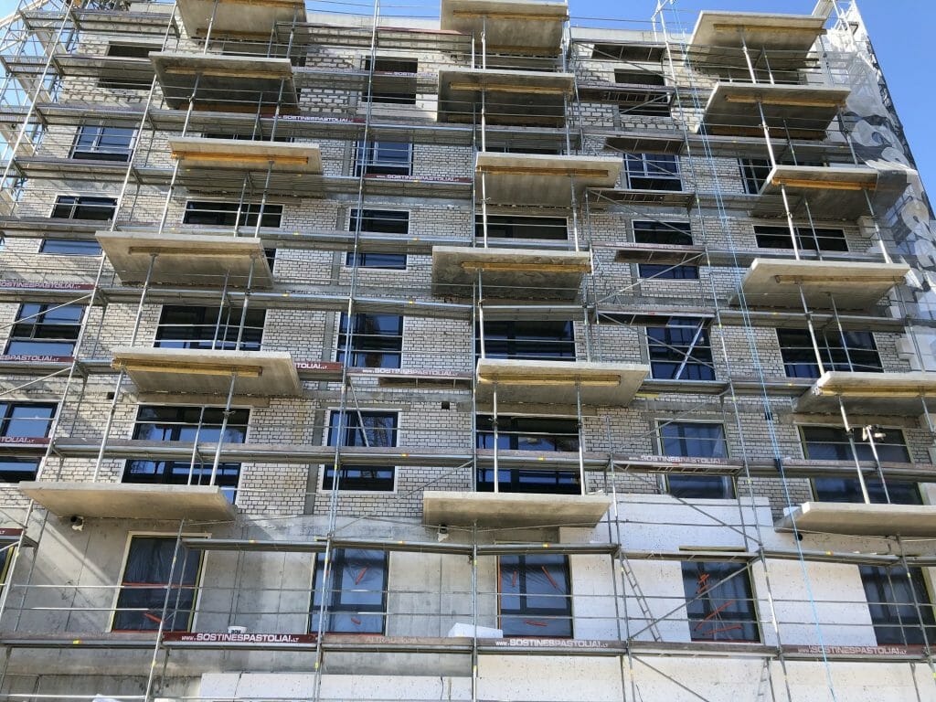 Kernavės aveniu (Kernavės g. 4) - Multi apartment - construction photos