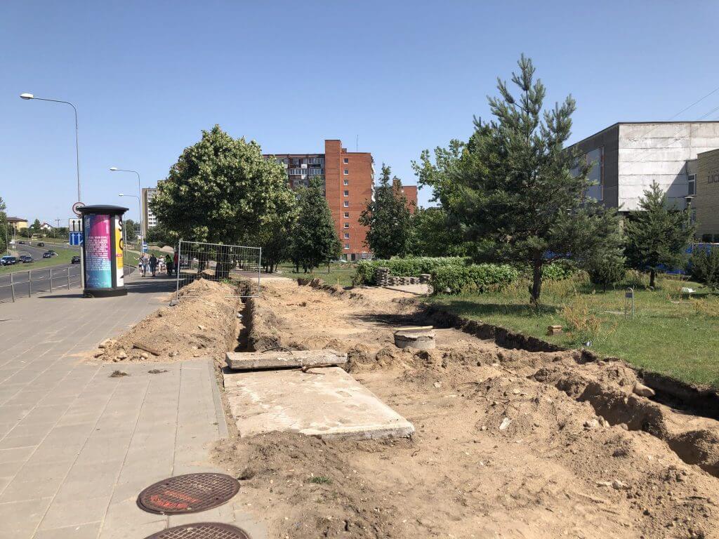 Neries senvagės slėnis (Linkmenų g.) - Bike path, Park - construction photos